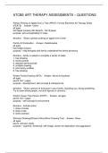 ATCBE ART THERAPY ASSESSMENTS &ndash; QUESTIONS