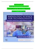 Radiologic Science for Technologists 12th Edition Bushong Test Bank &vert; Chapters 1-40 Q&A