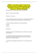 BOMI&colon; Air Handling&comma; Water Treatment & Plumbing Systems EXAM &lpar;updated 2025&rpar; Questions & Answers &vert; Latest Already Graded A&plus; UPDATE 2025&vert;2026