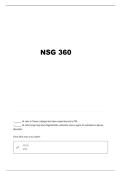 NSG 360 EXAM 2 QUESTIONS AND VERIFIED ANSWERS