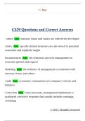 C429 Questions and Correct Answers 