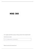 WVU NSG 360 EXAM 2 QUESTIONS AND VERIFIED ANSWERS