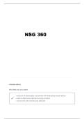 NSG 360 QUIZ 1 QUESTIONS AND VERIFIED ANSWERS