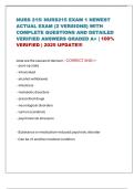 NURS 215&sol; NURS215 EXAM 1 NEWEST ACTUAL EXAM &lpar;2 VERSIONS&rpar; WITH COMPLETE QUESTIONS AND DETAILED VERIFIED ANSWERS GRADED A&plus; &vert; 100&percnt; VERIFIED &vert; 2025 UPDATE&excl;&excl;&excl;