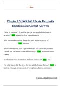 Chapter 2 SOWK 260 Liberty University  Questions and Correct Answers