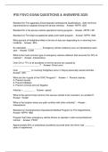 IFSI FSVO EXAM QUESTIONS & ANSWERS 2025