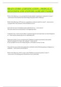BRAIN STORY CERTIFICATION - MODULE 17 QUESTIONS AND ANSWERS ALREADY PASSED
