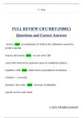 FULL REVIEW CRT&sol;RRT &lpar;NBRC&rpar;  Questions and Correct Answers