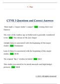 CTVR 3 Questions and Correct Answers 