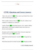 CTVR 3 Questions and Correct Answers 