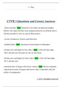 CTVR 3 Questions and Correct Answers 