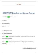D005 WGU Questions and Correct Answers 