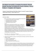 Test Bank varcarolis's Canadian Psychiatric Mental Health Nursing 3rd Edition By Sonya Jakubec&comma; Cheryl Pollard &ndash; Complete All Chapters&period;