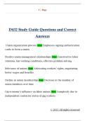 D432 Study Guide Questions and Correct  Answers 