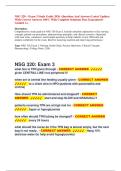 NSG 320 &ndash; Exam 3 Study Guide 2026 -Questions And Answers Latest Updates  With Correct Answers 100&percnt; With Complete Solutions Pass Guaranteed Graded A