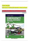 Test Bank For Emergency Medical Responder&colon; First on Scene 11th Edition By Chris Le Baudour&comma; J&period; David Bergeron&comma; & Keith Wesley &vert;All Chapters &lpar;1-27&rpar;&vert;Updated Version A&plus;