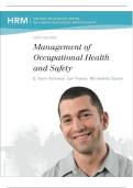 Management of Occupational Health & Safety&comma; 8th Edition Kelloway&comma; TEST BANK