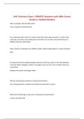 AHS -Chemistry Exam &vert; UPDATED Questions with 100&percnt; Correct Answers &vert; Verified Solutions