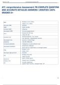 ATI comprehensive Assessment PN COMPLETE QUESTINS  AND ACCURATE DETAILED ANSWERS VERIFIED 100&percnt;  GRADED A&plus; 