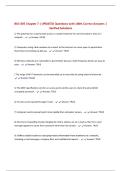 BUS 305 Chapter 7 &vert; UPDATED Questions with 100&percnt; Correct Answers &vert; Verified Solutions