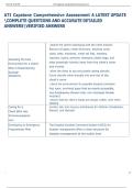 ATI Capstone Comprehensive Assessment A LATEST UPDATE  COMPLETE QUESTIONS AND ACCURATE DETAILED  ANSWERSVERIFIED ANSWERS  