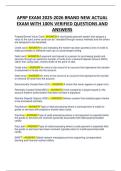 APRP EXAM 2025-2026 BRAND NEW ACTUAL EXAM WITH 100- VERIFIED QUESTIONS AND ANSWERS