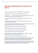 WGU D236 pathophysiology Exam Questions And Answers   