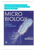 TEST BANK For Microbiology with Diseases by Taxonomy&comma; 6th Edition Robert W&period; Bauman&vert; Verified Chapter's 1 - 27 &vert; Complete