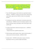 State of Colorado Sales License EXAM STUDY  GUIDE 2026 COMPLETE QUESTIONS WITH CORRECT  DETAILED ANSWERS &vert;&vert; 100&percnt; GUARANTEED PASS  <RECENT VERSION> 