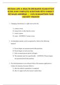 Nevada Life & Health Insurance EXAM STUDY  GUIDE 2026 COMPLETE QUESTIONS WITH CORRECT  DETAILED ANSWERS &vert;&vert; 100&percnt; GUARANTEED PASS  <RECENT VERSION> 