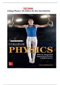 TEST BANK For College Physics&comma; 5th Edition By Alan Giambattista&comma; Verified Chapters 1 - 30&comma; Complete Newest Version