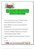 BIOL 133 Exam 1 &vert; 50&plus; Mitosis Questions & Answers &vert; Cell Cycle&comma; Cancer&comma; Genetics