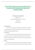 WGU D185&colon; Applying Instructional Models Task 1 &vert;Passed on First Attempt &vert;Latest Update with Complete Solution