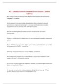 FOI &vert; UPDATED Questions with 100&percnt; Correct Answers &vert; Verified Solutions