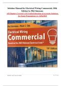 Solution Manual for Electrical Wiring Commercial, 18th Edition | ISBN-13: 978-0357767108 | 2025/2026 Latest Update