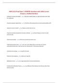 HDFS 3313 Final Exam &vert; UPDATED Questions with 100&percnt; Correct Answers &vert; Verified Solutions