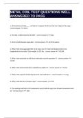 METAL COIL TEST QUESTIONS WELL ANSWERED TO PASS