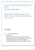 Harrison’s 21st Edition Internal Medicine Test Bank — Full Textbook, 20 MCQs/Chapter w/ Answers & Verified Rationales — NCLEX/HESI Prep