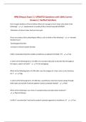 HPW lifespan Exam 2 &vert; UPDATED Questions with 100&percnt; Correct Answers &vert; Verified Solutions
