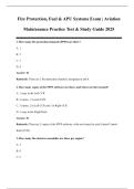 Fire Protection&comma; Fuel & APU Systems Exam &vert; Aviation Maintenance Practice Test & Study Guide 2025