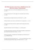 ISSA PTR256&colon; Specialist in Senior Fitness &vert; UPDATED Questions with 100&percnt; Correct Answers &vert; Verified Solutions