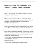 BIO 182 ASU STUDY GUIDE SUMMARY 2026 SOLVED QUESTIONS VERIFIED ANSWERS