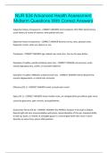 NUR 634 Advanced Health AssessmentNUR 634 Advanced Health Assessment Midterm Questions With Correct Answers Midterm Questions With Correct Answers
