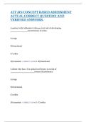 ATI RN CONCEPT BASED ASSESSMENT  ACTUAL CORRECT QUESTION AND  VERIFIED ANSWERS&period; 