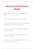 RHS exam &num;2 Questions and Answers 100&percnt; Pass