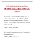 EVEXAM24 - Competitive Landscape SSEVCLWB Exam Questions and Answers 100&percnt; Pass