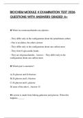BIOCHEM MODULE 4 EXAMINATION TEST 2026 QUESTIONS WITH ANSWERS GRADED A&plus;