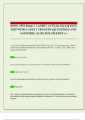 RNSG 2539 Exam I  LATEST ACTUAL EXAM TEST 2025 WITH LATEST UPDATED &lpar;QUESTIONS AND ANSWERS&rpar; &sol;ALREADY GRADED A&plus; 