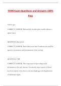 TCRN Exam Questions and Answers 100&percnt; Pass