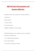 NBC-HIS Exam Prep Questions and Answers 100&percnt; Pass